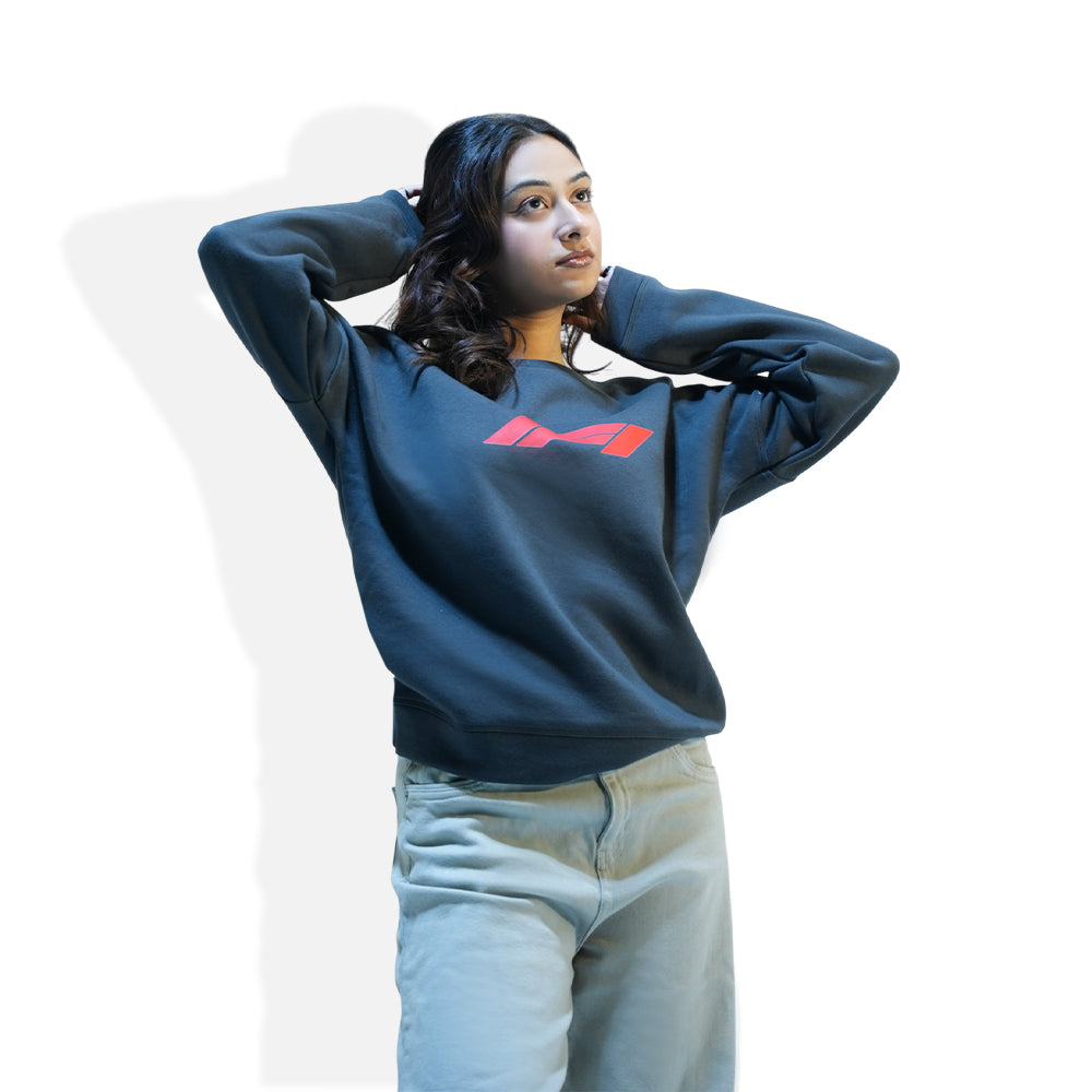 Down-Shoulder Graphic Sweatshirt – Relaxed Fit | Modern Streetwear
