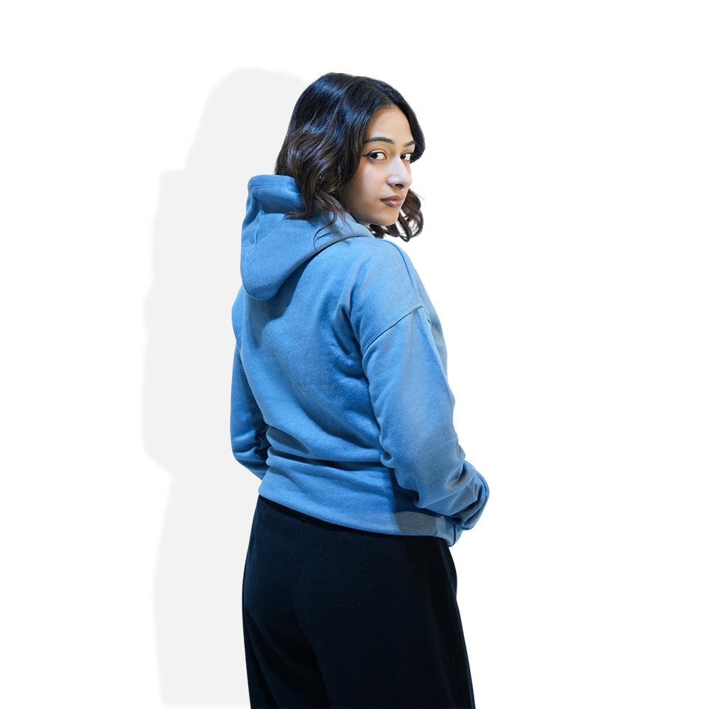 Down-Shoulder Graphic Hoodie – Relaxed Fit Streetwear