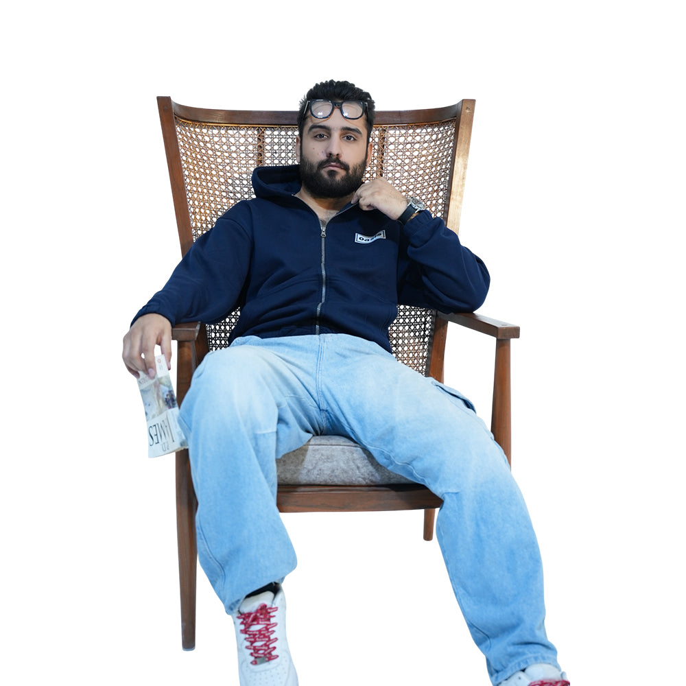 Triple-Stripe Zipper Hoodie – Relaxed Fit | Premium Streetwear