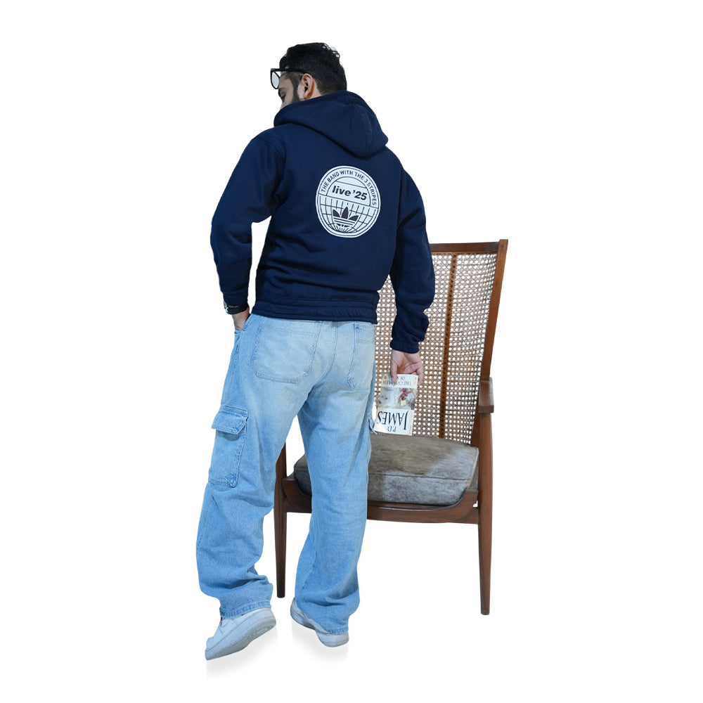 Triple-Stripe Zipper Hoodie – Relaxed Fit | Premium Streetwear