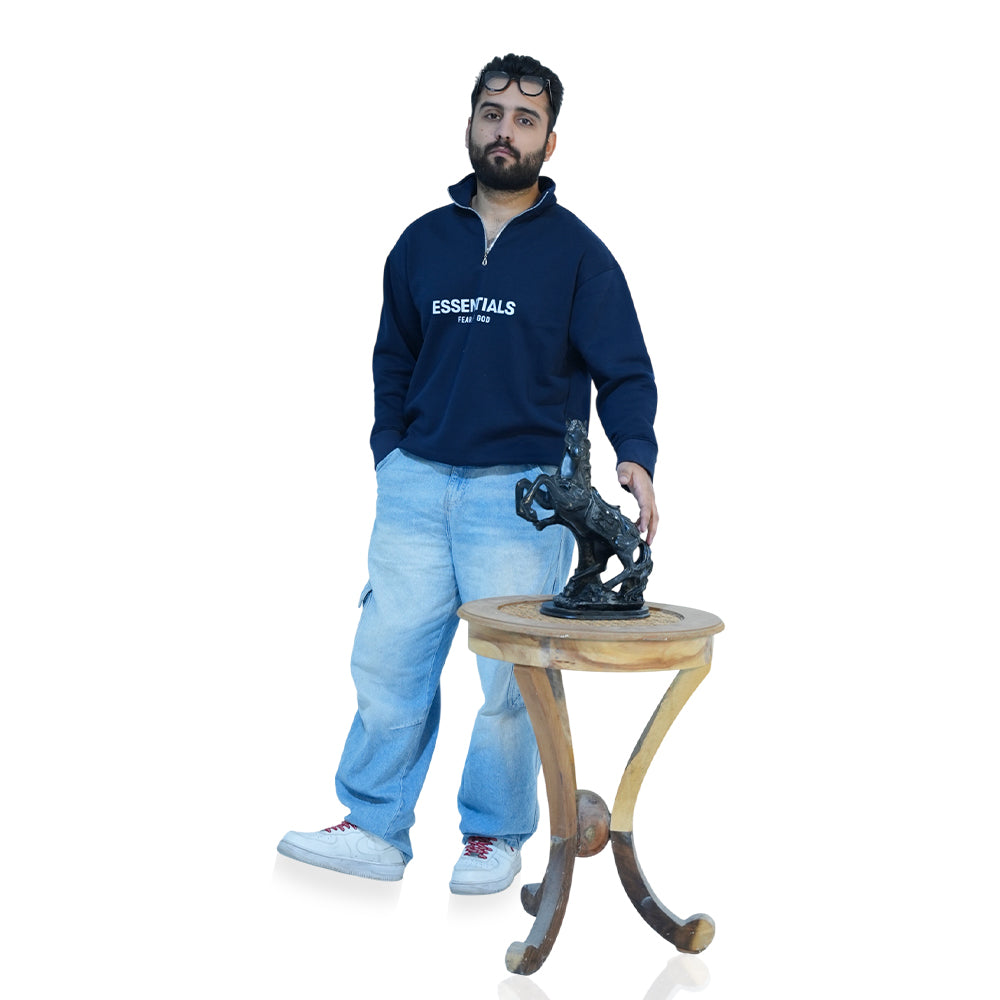 Quarter Zip Sweatshirt – Relaxed Fit | Minimal Premium Streetwear