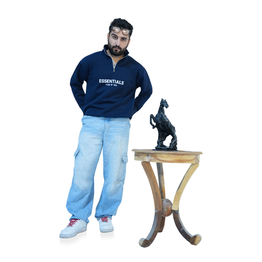 Quarter Zip Sweatshirt – Relaxed Fit | Minimal Premium Streetwear