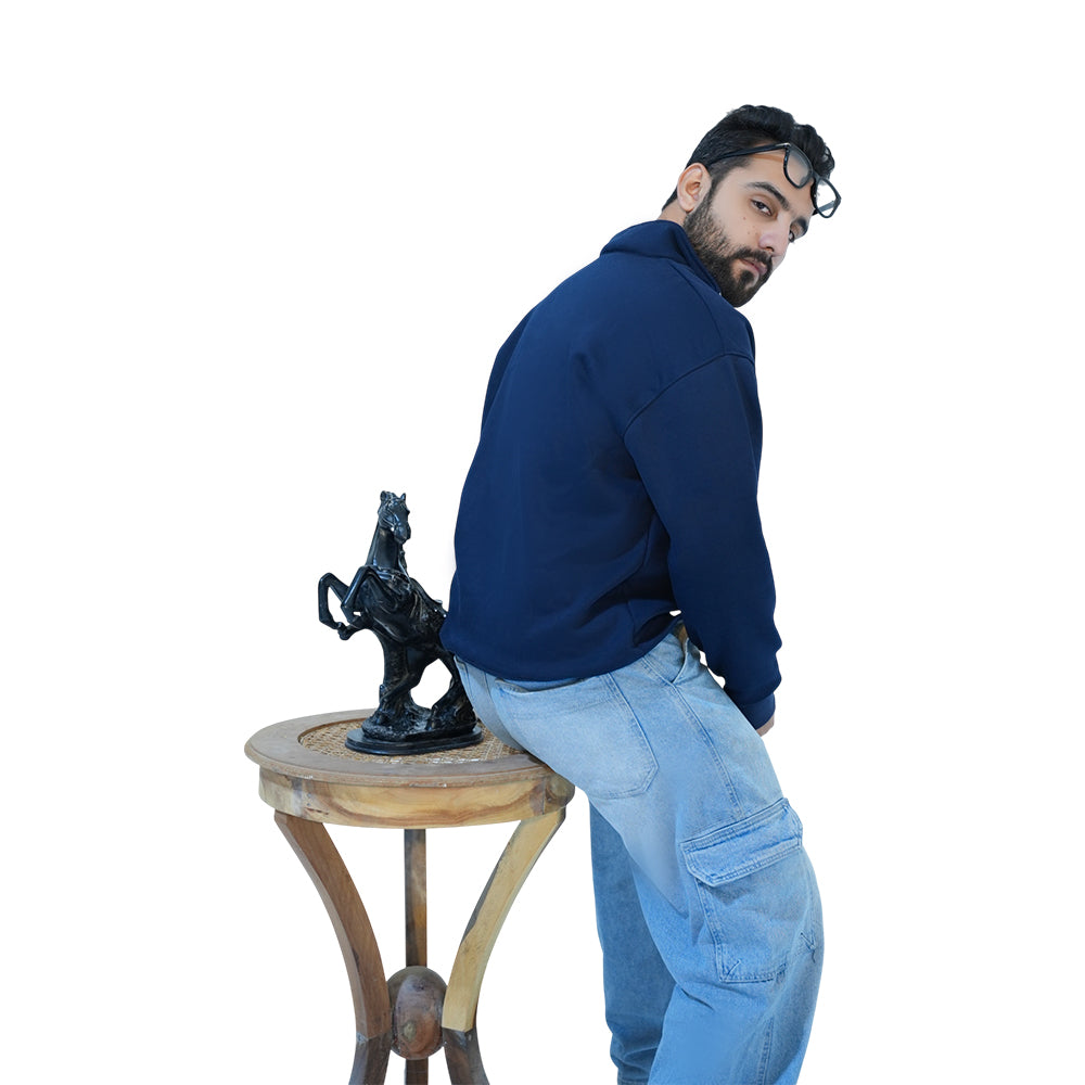 Quarter Zip Sweatshirt – Relaxed Fit | Minimal Premium Streetwear