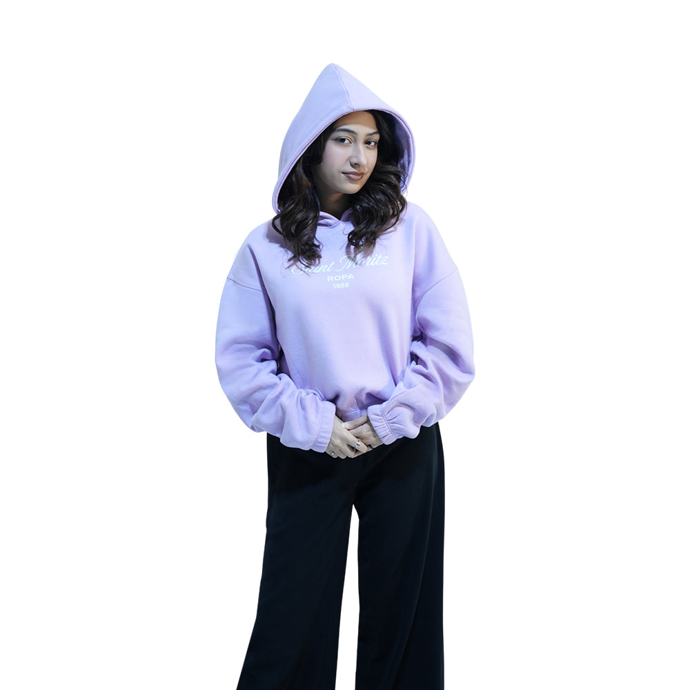 Women’s Cropped Graphic Hoodie – Gen Z Streetwear | Relaxed Fit